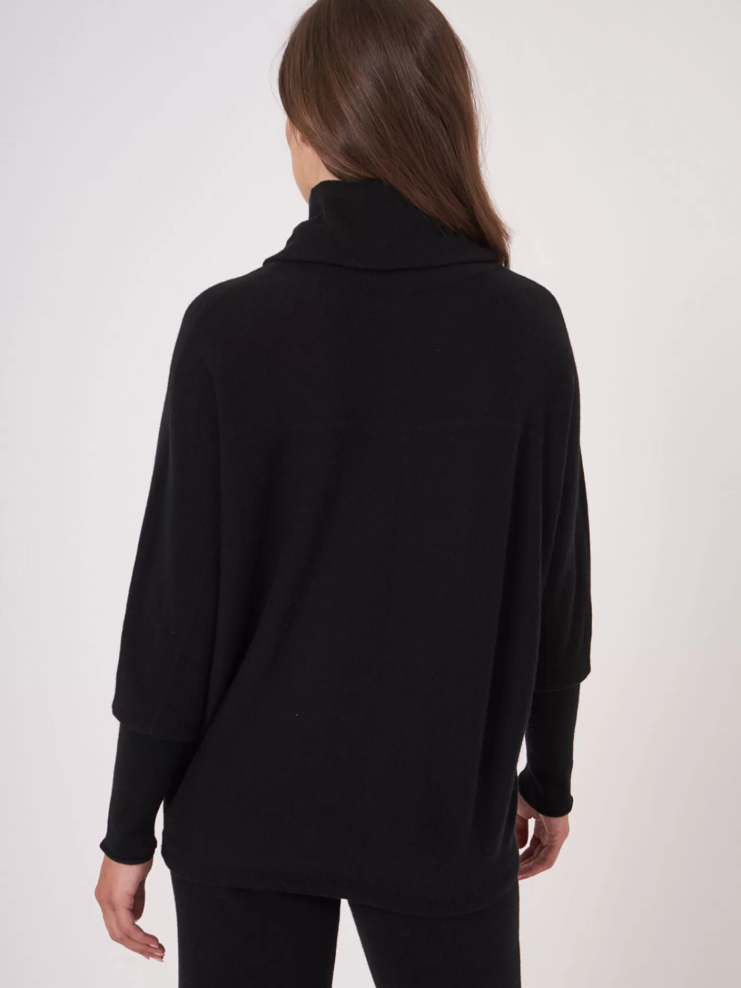 Sale Oversized Trui Met Hoge Hals En Koord Dames Truien