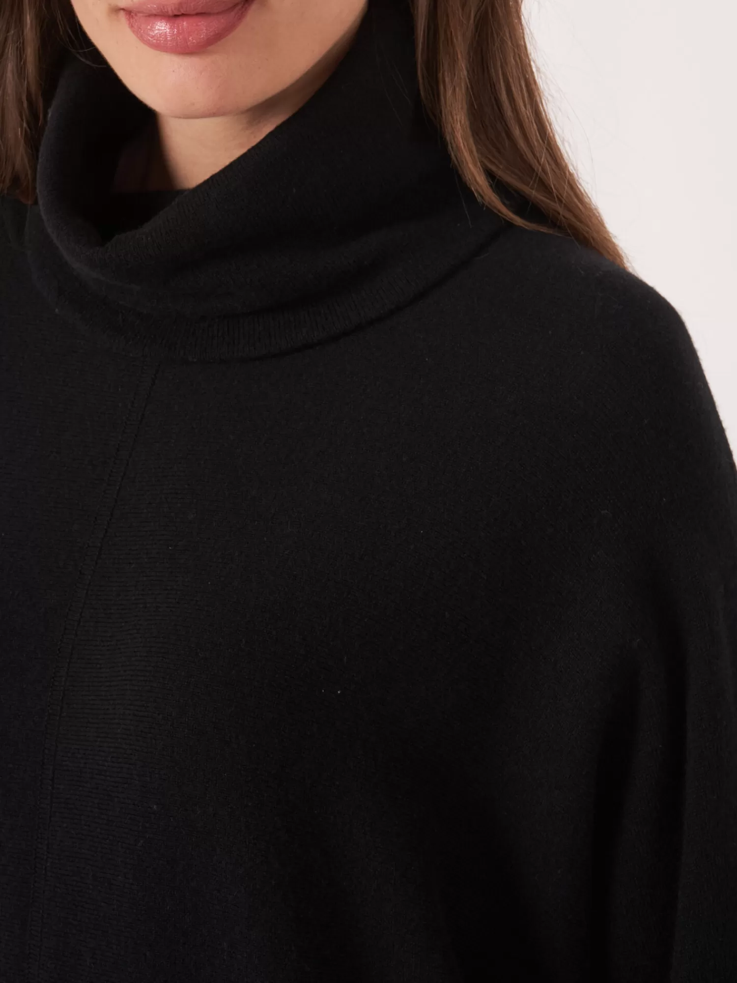 Sale Oversized Trui Met Hoge Hals En Koord Dames Truien