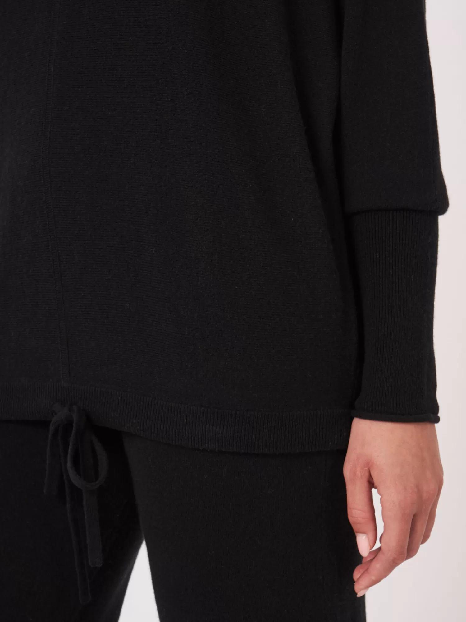 Sale Oversized Trui Met Hoge Hals En Koord Dames Truien