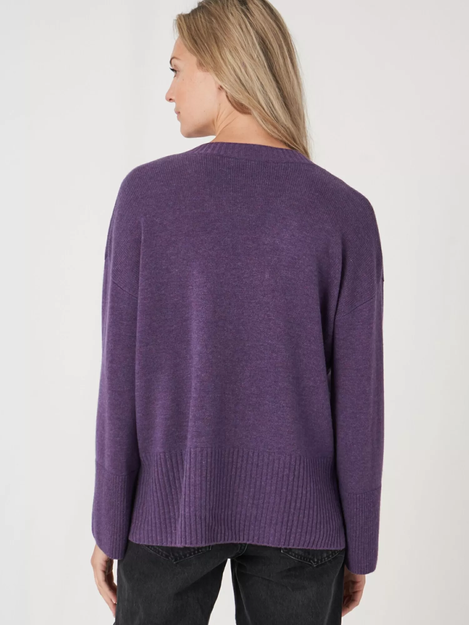 Hot Vest Met Voorzak En Wijde Mouwen Met Geribd Detail Dames Vesten
